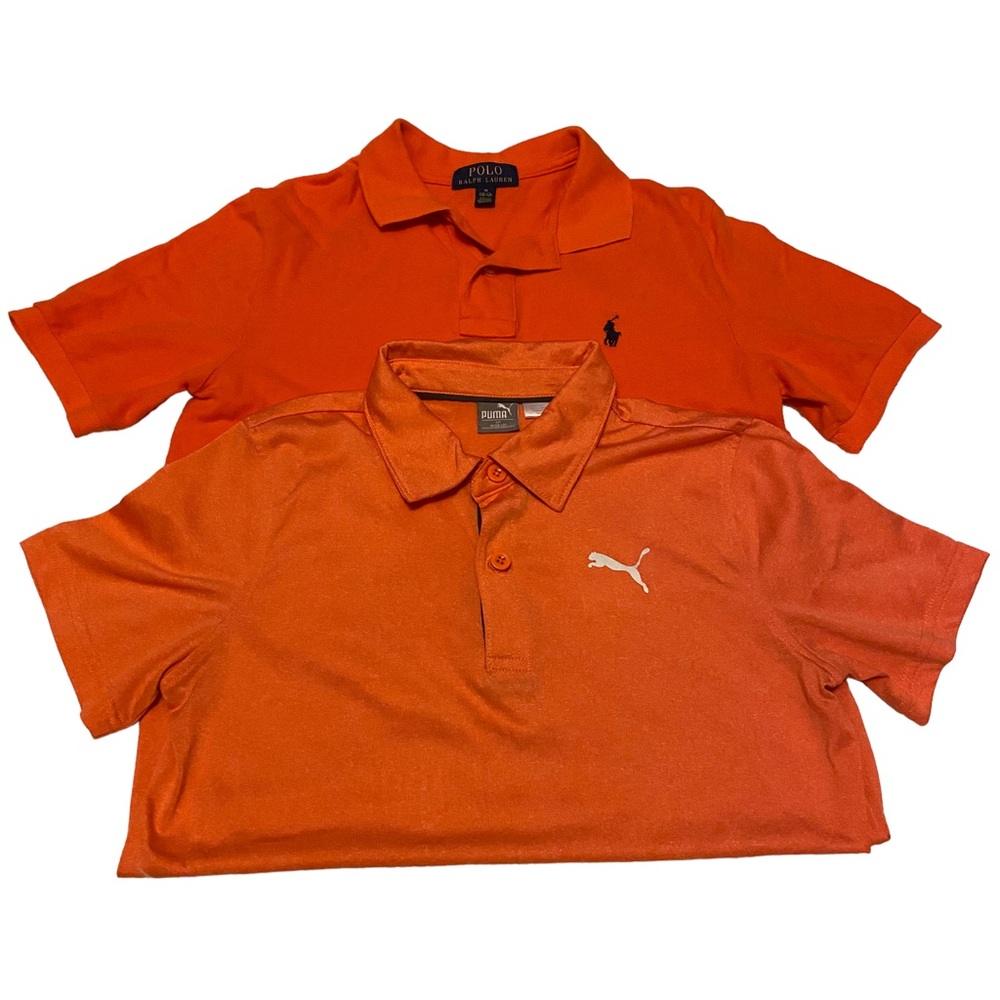Bundle Boys Size M Polo Ralph Lauren & Puma Short Sleeve Shirts